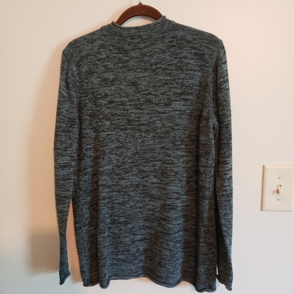 Magellan Sportswear Aqua Cotton Blend Deep V-neck Sweater L - Picture 6 of 6